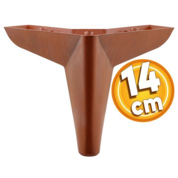 Badem10 Kahverengi 14 cm Baza Mobilya Kanepe Sehpa Puf Koltuk Ayağı