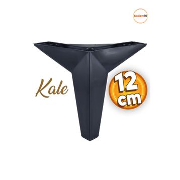 Badem10 Kale Lüks 12 cm Siyah Baza Mobilya Kanepe Sehpa Tv Ünitesi Koltuk Ayağı