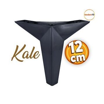 Badem10 Kale Lüks 12 cm Siyah Baza Mobilya Kanepe Sehpa Tv Ünitesi Koltuk Ayağı