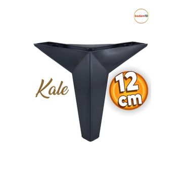 Badem10 Kale Lüks 12 cm Siyah Baza Mobilya Kanepe Sehpa Tv Ünitesi Koltuk Ayağı