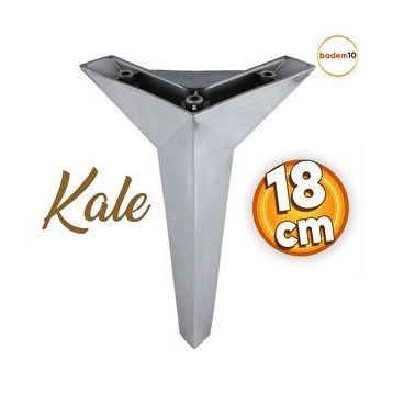Badem10 Kale Lüks Mobilya Kanepe Sehpa Tv Ünitesi Koltuk 18 cm Krom Renk Baza Ayak