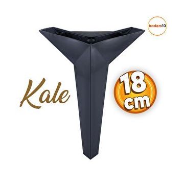 Badem10 Kale Lüks Mobilya Kanepe Sehpa Tv Ünitesi Koltuk 18 cm Siyah Baza Ayak