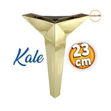 Badem10 Kale Lüks Mobilya Kanepe Sehpa Tv Ünitesi Koltuk 23 cm Altın Gold Baza Ayak
