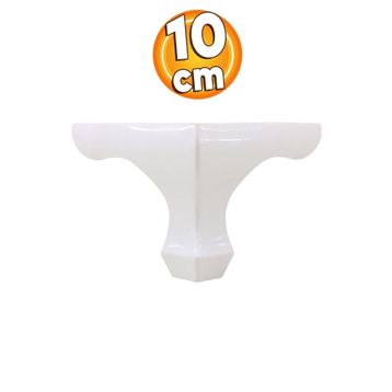 Badem10 Kanepe Koltuk Masa Beyaz 10 cm Puf Sehpa Baza Ayağı
