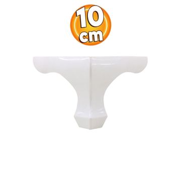 Badem10 Kanepe Koltuk Masa Beyaz 10 cm Puf Sehpa Baza Ayağı