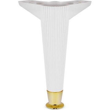 Badem10 Kanepe Koltuk Masa Beyaz Gold 22 cm Puf Sehpa Baza Ayağı