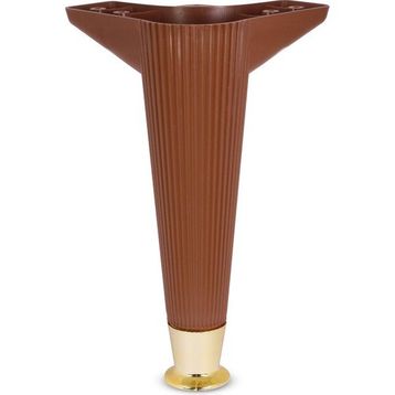 Badem10 Kanepe Koltuk Masa Kahverengi Gold 22 cm Puf Sehpa Baza Ayağı