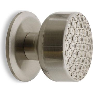 Badem10 Kestila Nikel Saten Kapı Tokmağı Topuzu Kolu Metal Tokmak