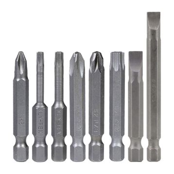 Badem10 Klytek Matkap Bits Düz Yıldız Torx 8 Parça Vidalama Ucu