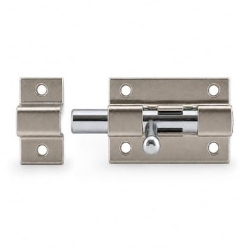 Badem10 Küçük Mavzer Sürgü Sürgülü Sürgüsü Kilit Saten 25x40 mm Kapı Pencere Metal Emniyet Kilidi