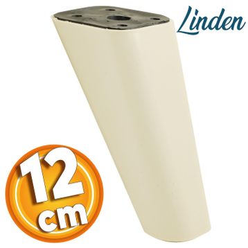 Badem10 Linden 12 cm Krem Oval Baza Lüks Mobilya Kanepe Sehpa TV Ünitesi Koltuk Ayağı