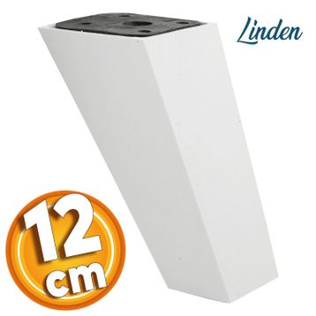 Badem10 Linden Lüks 12 cm Beyaz Köşeli Baza Mobilya Kanepe Sehpa TV Ünitesi Koltuk Ayağı
