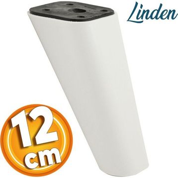 Badem10 Linden Lüks 12 cm Beyaz Oval Baza Mobilya Kanepe Sehpa TV Ünitesi Koltuk Ayağı