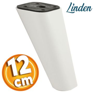 Badem10 Linden Lüks 12 cm Beyaz Oval Baza Mobilya Kanepe Sehpa TV Ünitesi Koltuk Ayağı