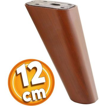 Badem10 Linden Lüks 12 cm Kahverengi Oval Baza Mobilya Kanepe Sehpa TV Ünitesi Koltuk Ayağı