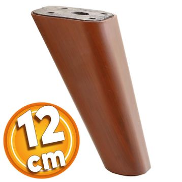 Badem10 Linden Lüks 12 cm Kahverengi Oval Baza Mobilya Kanepe Sehpa TV Ünitesi Koltuk Ayağı