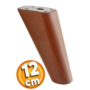 Badem10 Linden Lüks 12 cm Kahverengi Oval Baza Mobilya Kanepe Sehpa TV Ünitesi Koltuk Ayağı