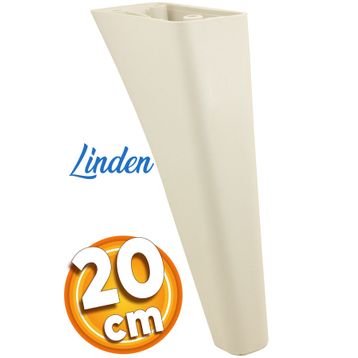Badem10 Linden Lüks 20 cm Krem Baza Mobilya Kanepe Sehpa TV Ünitesi Koltuk Ayağı