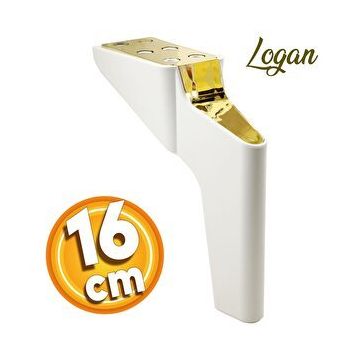 Badem10 Logan Lüks 16 cm Beyaz Gold Baza Mobilya Kanepe Sehpa TV Ünitesi Koltuk Ayağı