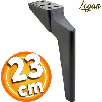 Badem10 Logan Lüks 23 cm Siyah Baza Mobilya Kanepe Sehpa TV Ünitesi Berjer Koltuk Ayağı