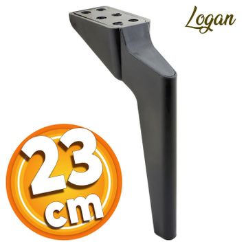 Badem10 Logan Lüks 23 cm Siyah Baza Mobilya Kanepe Sehpa TV Ünitesi Berjer Koltuk Ayağı