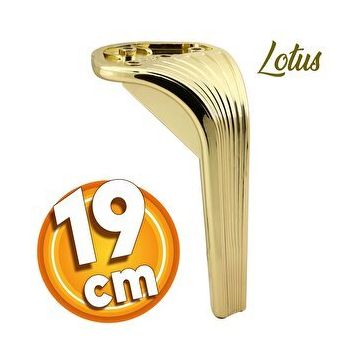 Badem10 Lotus Lüks 19 cm Gold Altın Baza Mobilya Kanepe Sehpa TV Ünitesi Koltuk Ayağı