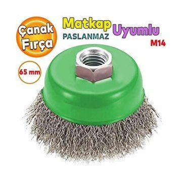 Badem10 M14 65 mm Hawk Saçaklı Çanak Fırça