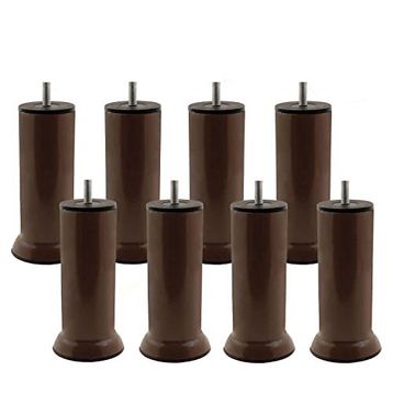Badem10 M8 Civatalı Kahverengi Ayak 15 cm 8 Adet Baza Mobilya Koltuk Kanepe Metal Destek Ayağı