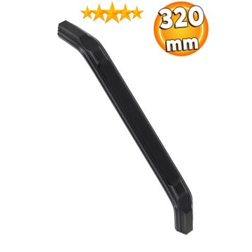 Badem10 Mat Siyah Metal 320 mm Mobilya Dolap Kapak Çekmece Kulpu
