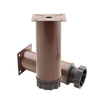 Badem10 Mobilya Kanepe Baza Koltuk Destek Ayağı Ayarlanabilir 10 cm Kahverengi Metal Ayak