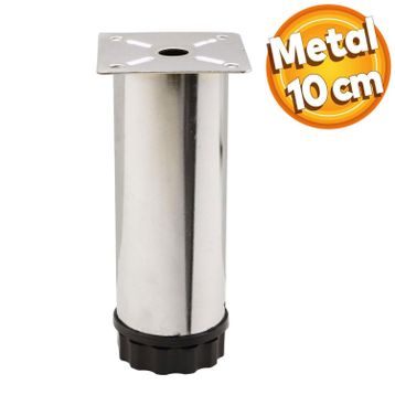 Badem10 Mobilya Kanepe Baza Koltuk Destek Ayağı Ayarlanabilir 10 cm Kahverengi Metal Ayak