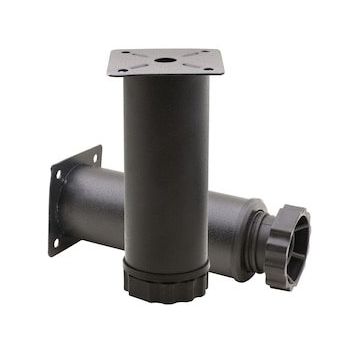 Badem10 Mobilya Kanepe Baza Koltuk Destek Ayağı Ayarlanabilir 10 cm Siyah Metal Ayak