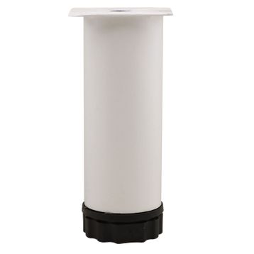 Badem10 Mobilya Kanepe Baza Koltuk Destek Ayağı Ayarlanabilir 12 cm Beyaz Metal Ayak