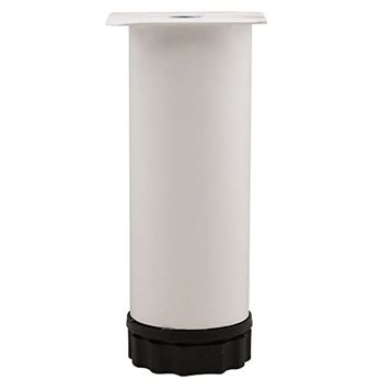 Badem10 Mobilya Kanepe Baza Koltuk Destek Ayağı Ayarlanabilir 12 cm Beyaz Metal Ayak
