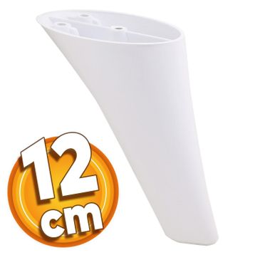 Badem10 Mobilya Kanepe Baza Koltuk Destek Ayağı Ayarlanabilir 12 cm Beyaz Metal Ayak