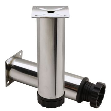 Badem10 Mobilya Kanepe Baza Koltuk Destek Ayağı Ayarlanabilir 12 cm Krom Metal Ayak