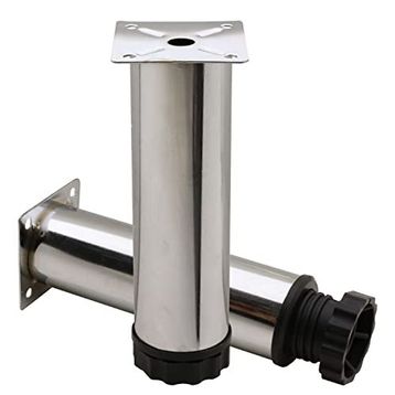Badem10 Mobilya Kanepe Baza Koltuk Destek Ayağı Ayarlanabilir 12 cm Krom Metal Ayak