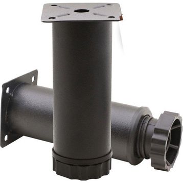 Badem10 Mobilya Kanepe Baza Koltuk Destek Ayağı Ayarlanabilir 12 cm Siyah Metal Ayak
