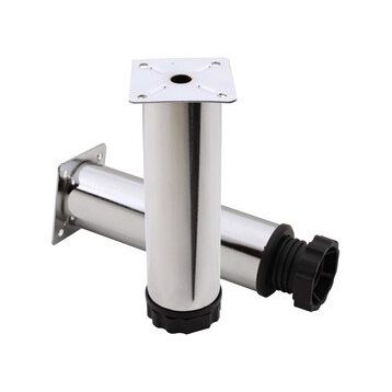 Badem10 Mobilya Kanepe Baza Koltuk Destek Ayağı Ayarlanabilir 15 cm Krom Metal Ayak