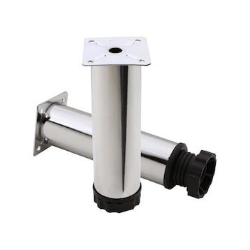 Badem10 Mobilya Kanepe Baza Koltuk Destek Ayağı Ayarlanabilir 15 cm Krom Metal Ayak