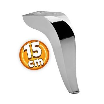 Badem10 Mobilya Kanepe Baza Koltuk Destek Ayağı Ayarlanabilir 15 cm Krom Metal Ayak