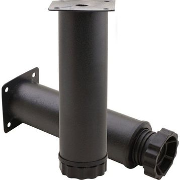 Badem10 Mobilya Kanepe Baza Koltuk Destek Ayağı Ayarlanabilir 15 cm Siyah Metal Ayak