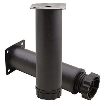 Badem10 Mobilya Kanepe Baza Koltuk Destek Ayağı Ayarlanabilir 15 cm Siyah Metal Ayak
