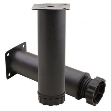 Badem10 Mobilya Kanepe Baza Koltuk Destek Ayağı Ayarlanabilir 15 cm Siyah Metal Ayak