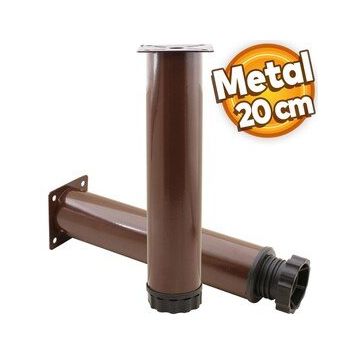 Badem10 Mobilya Kanepe Baza Koltuk Destek Ayağı Ayarlanabilir 20 cm Kahverengi Metal Ayak