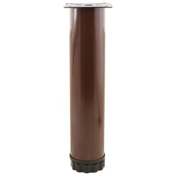 Badem10 Mobilya Kanepe Baza Koltuk Destek Ayağı Ayarlanabilir 20 cm Kahverengi Metal Ayak