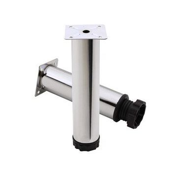 Badem10 Mobilya Kanepe Baza Koltuk Destek Ayağı Ayarlanabilir 20 cm Krom Metal Ayak