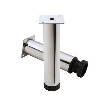 Badem10 Mobilya Kanepe Baza Koltuk Destek Ayağı Ayarlanabilir 20 cm Krom Metal Ayak