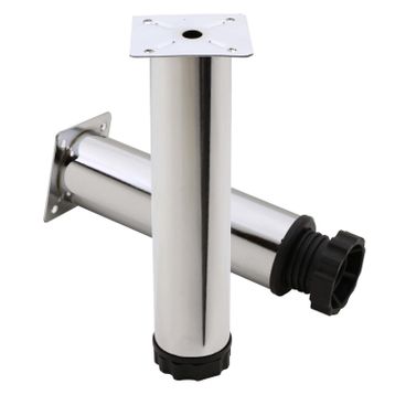 Badem10 Mobilya Kanepe Baza Koltuk Destek Ayağı Ayarlanabilir 20 cm Krom Metal Ayak
