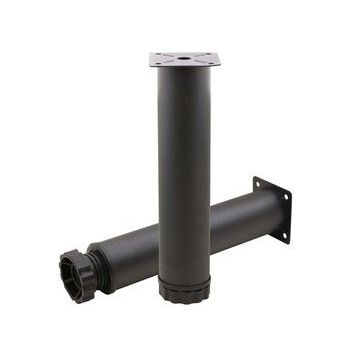Badem10 Mobilya Kanepe Baza Koltuk Destek Ayağı Ayarlanabilir 20 cm Siyah Metal Ayak